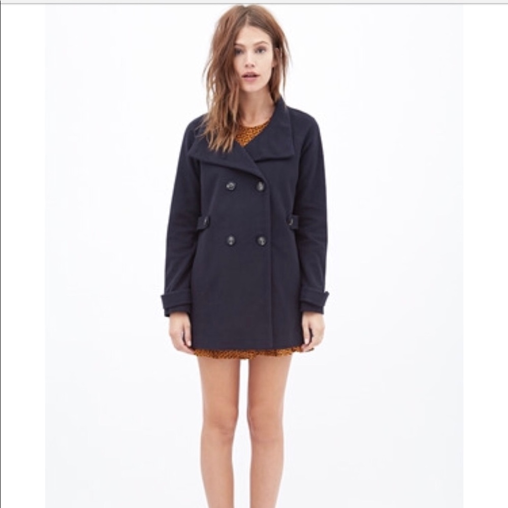 BLUE TRENCH COAT FOREVER 21  ***never worn***